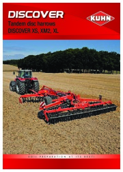Kuhn DISCOVER Tandem Disc Harrows DISCOVER XS XM2 XL Agricultural Catalog page 1