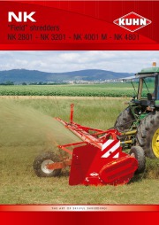 Kuhn NK 2801 NK 3201 NK 4001 M NK 4801 Field Shredders Agricultural Catalog page 1