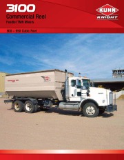 Kuhn Knight 3100 Commercial Reel TMR Mixers 500-950 Cubic Feet Agricultural Catalog page 1