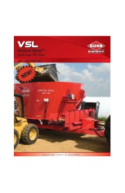 Kuhn Knight VSL W NE Vertical Maxx Single Auger TMR Mixers 420 550 Cubic Feet Agricultural Catalog page 1