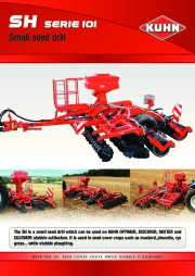 Kuhn SH S E RII E 110 1 0 Small Seed Drill Agricultural Catalog page 1