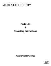 New Holland Retro Ford Boomer 1530 TC25 29 33 Mount Instructions page 1