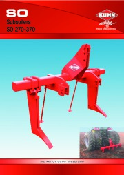 Kuhn SO Subsoilers SO 270 370 Agricultural Catalog page 1