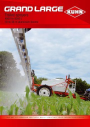 Kuhn GRAND LARGE Trailed Sprayers 4000 5000 L Agricultural Catalog page 1