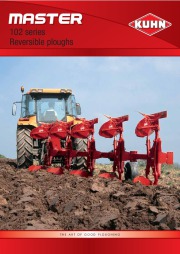 Kuhn MASTER 102 Series Reversible Ploughs Agricultural Catalog page 1
