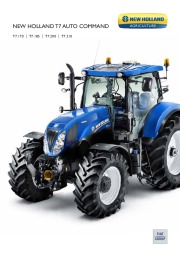 New Holland T7.170 T7.185 T7.200 T7.210 Auto Command Tractors Catalog page 1