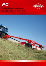 Kuhn FC 243 FC 283 FC 313 FC 313 TG RTG Trailer Mower Conditioners Agricultural Catalog page 1