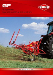 Kuhn GF GF Gyrotedders From 3 70 M 12 2 5 75 Agricultural Catalog page 1