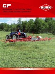 Kuhn Gyrotedders 2 4 6 Rotor Trailed 2 4 Rotor Mounted Gyrotedders Agricultural Catalog page 1